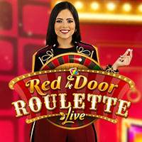 Red Door Roulette online game logo by Evolution on leoncasino-portugal.com